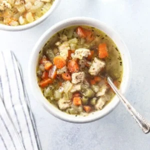 Chicken breast & vegetables soup